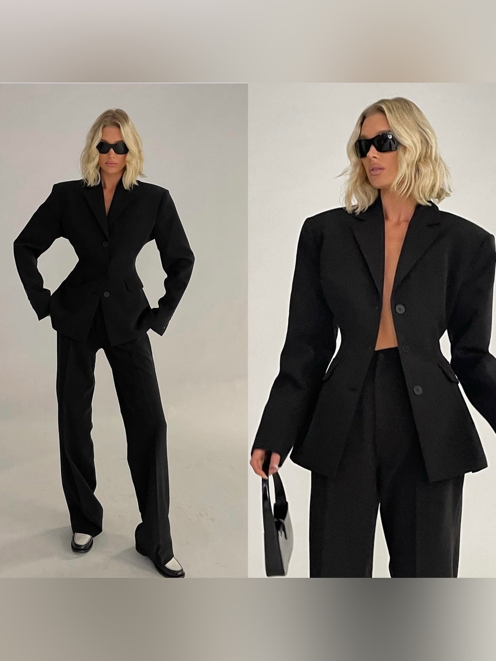 NEW Helsa Recycled Twill S Curve Jacket blazer